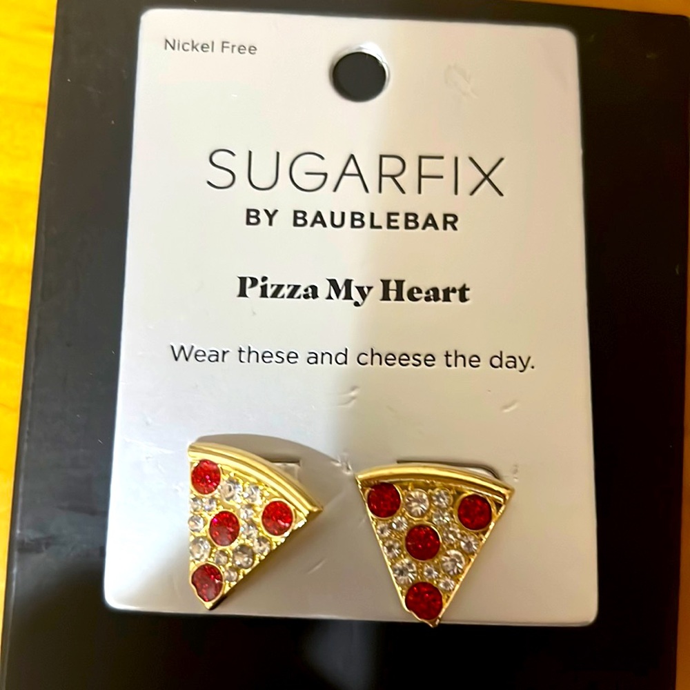 Pizza my heart earrings by Baublebar